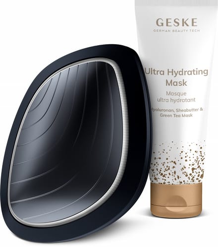 GESKE | SmartAppGuided™ Sonic Warm & Koel Masker | 9 in 1 | Farbe: Zwart + Gratis cosmetica