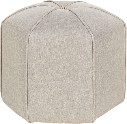 WISHEK - Poef - Beige - Linnen