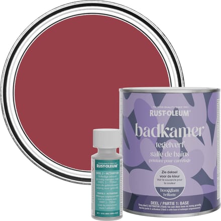 Rust-Oleum Rood Badkamer Tegelverf Hoogglans - Soho 750ml