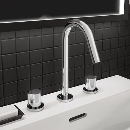 Ideal Standard 3-hole basin mixer with drain BC783AA