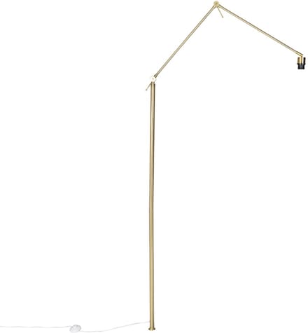 QAZQA editor - Moderne Vloerlamp - 1 lichts - H 1858 mm - Goud/messing -