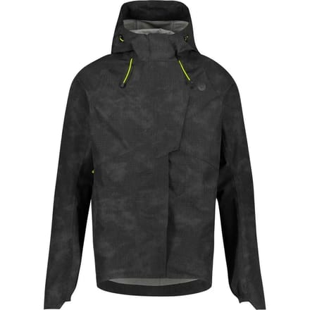 AGU Commuter Tech - Regenjas Heren - Hi-vis - Waterdicht Poray 10.000 - Reflecterende Mistprint - Winddicht - Verstelbare Capuchon - Ventilatie - L