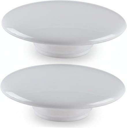 Spoelbakdeksel Set - Afsluitkap Wastafel - Water Stroom Beheer - Push-Pop Mechanisme - Set van 2 - Wit