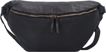 HAROLD'S Leren Schoudertas Submarine Hipbag Black Zwart