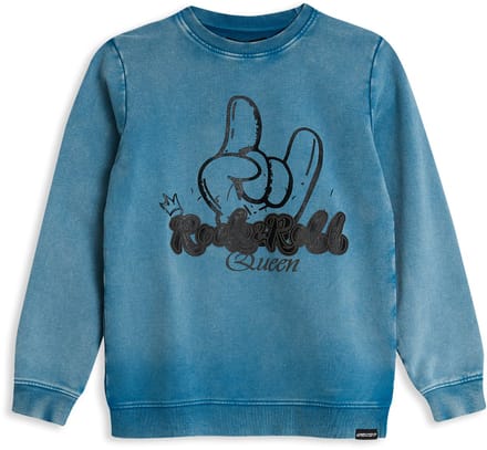 4PRESIDENT Sweater meisjes - Blue - Maat 152 - Meisjes trui