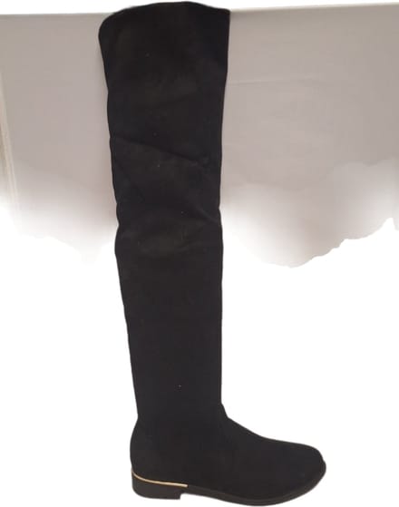 SUPER ME- SUEDELOOK LAARS- BLACK-OMSLAG-39