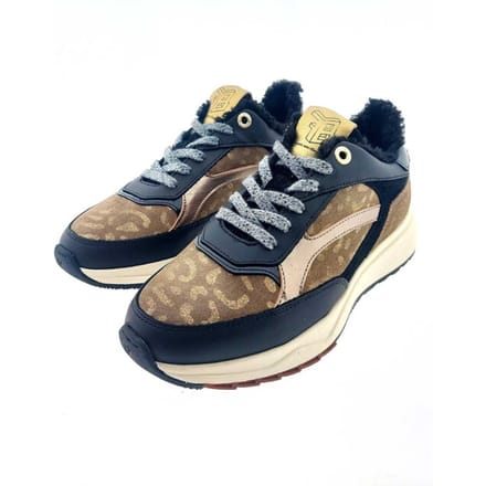 Floris Van Bommel Sfm-10138 Suvi Sneakers - Leer - Dames - Bronskleurig - Maat 37
