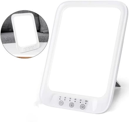 LED-lichttherapielamp, TL-lamp, met timer, 3 kleurtemperaturen, 10 helderheidsniveaus, touchscreen, USB-interface.