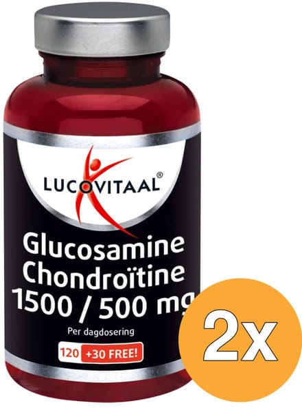 2x Lucovitaal Glucosamine Chondroïtine (150 tabletten)