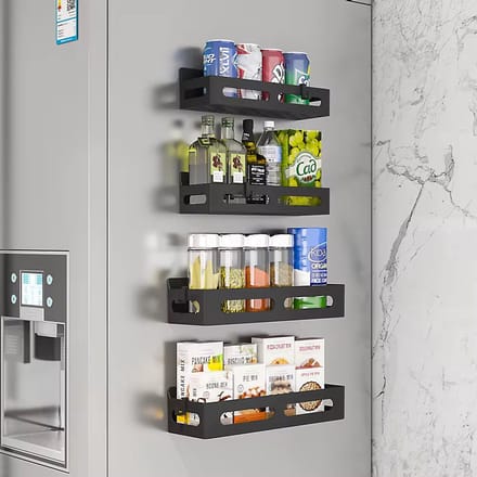 Lanphen™ Magnetic Spice Rack Organizer – Fridge & Kitchen Storage Shelf