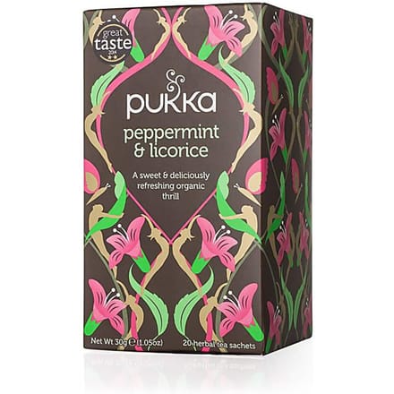 Pukka Peppermint & Licorice Bio Thee 20 zakjes