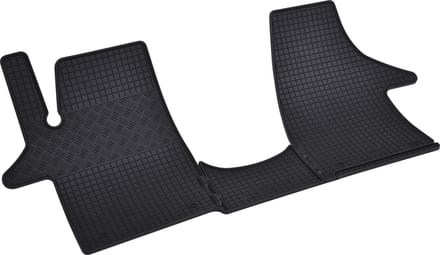 Automatten voor Volkswagen T5/T6 Transporter, Caravelle, Multivan (2003-2019), 3-zits - 2-delig - Rubber