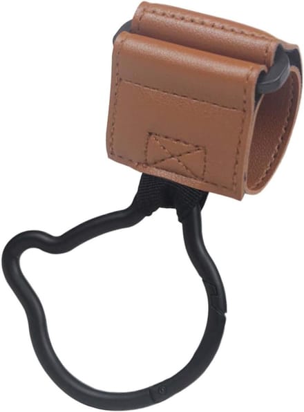 Kinderwagen Haak - Organizer Hanger - Kinderwagen Organiseren - Zware Constructie - 17.4 cm - Bruin
