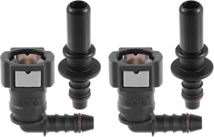 90 Graden Brandstofleiding Snelkoppeling 3/8 naar 5/16 Inch Nylon