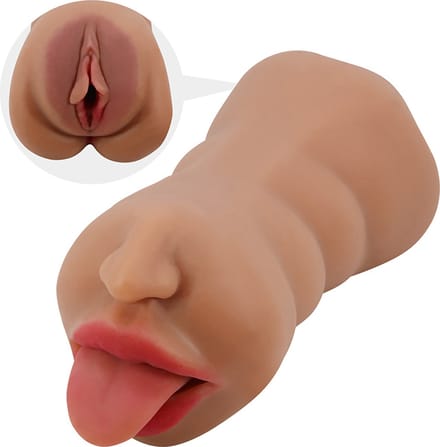 Crazy Bull - Sarah - Premium Masturbator met Twee Ingangen - Medium huidskleur
