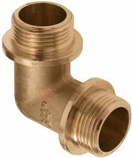 Bonfix messing knie - 3/4 Buitendraad