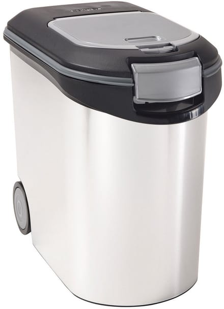 Curver Voedselcontainer Hond of Kat - 35L - 12KG - 28x49x42,5cm - Metallic