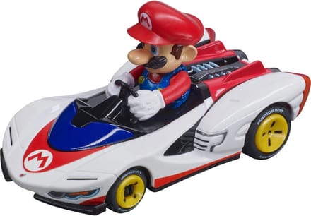Carrera Speelgoedvoertuig Auto - Mario Kart - P Wing Mario - Pull Back Auto - Terugtrekauto - 1:43