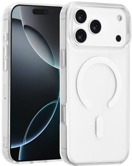 TUNIQ Back cover voor iPhone 17 Pro Max - MagSafe - Transparant - Schokabsorberend