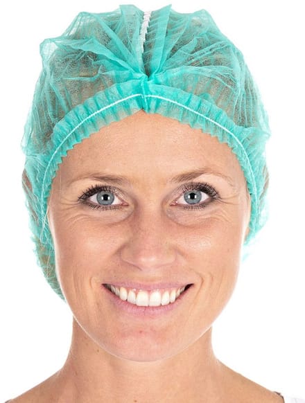 HYGOSTAR PP-clip-on haarnetje Detect, diameter: 500 mm, groen