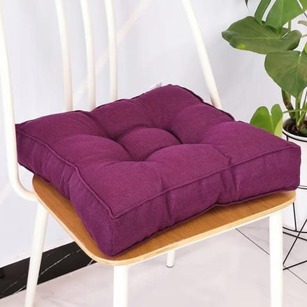 Zitkussens Set - Stoelkussens Binnen - Comfortabel Zitten - Extra Dikke Vulling - 40x40cm Set 2 - Wit