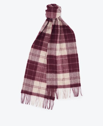 Barbour Tartan Scarf Cabemet
