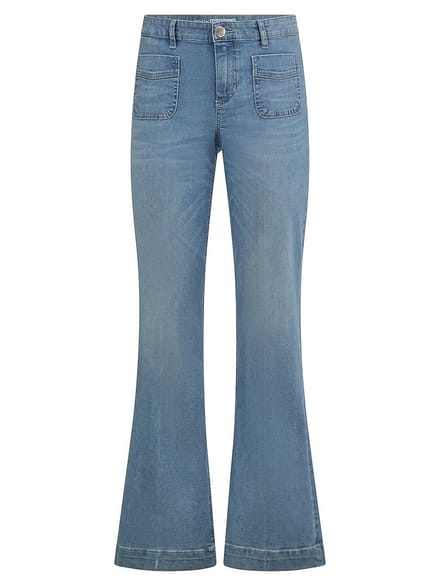 Bootcut Fit-jeans Van Peter Hahn denim