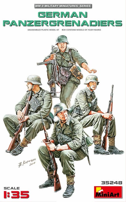 MiniArt Modelbouwpakket Militaire voertuigen - 35248 German Panzergrenadiers Plastic - 1:35 - Modelbouw