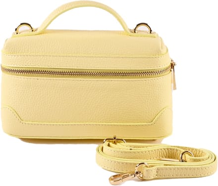 Giuliano lederen schoudertas Alke - Dames - Made in Italy - Geel