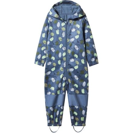 LUPILU Kinder softshell regenpak (Blauw/print, 86/92)