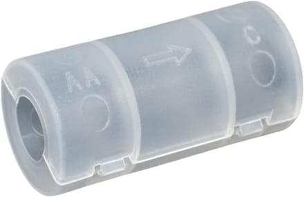 Batterij Omvormer - Adapter Container - Energie Omzetten - Lichtgewicht Compact Design - 5x2.5x2.5cm - Transparant