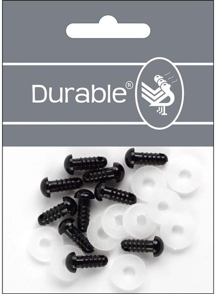 Veiligheidsogen 10mm, 10 stuks = 5 paar, zwart