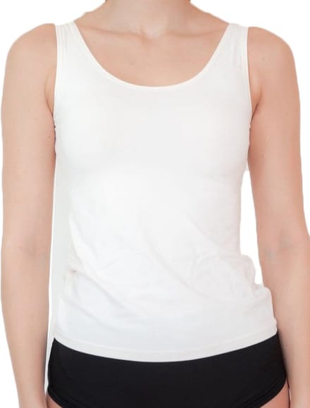 Avet Dames hemd microfiber 7591 - Polyamide dames onderhemd - Naadloos Singlet - Creme / L