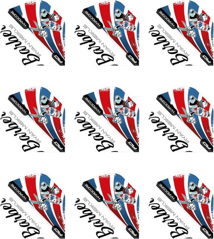 Set van 9 Hardcore Dartpijlen met 3 Flights Sets voor Precisie en Snelheid