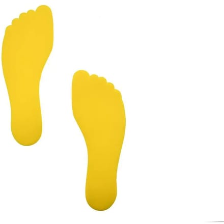 Voetvormige vloermarkeringen Pre-Sport (x6)