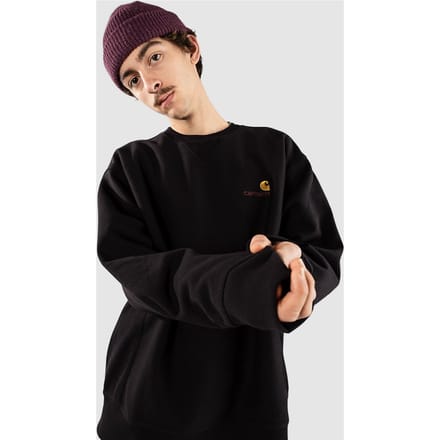 fenol Carhartt Wip Amerikaans script zweet - zwart