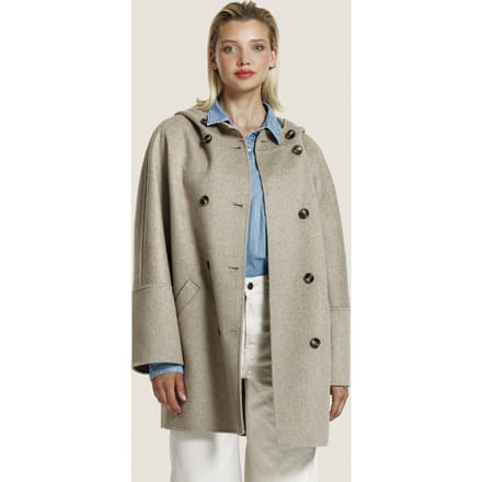 ALTER EGO Coco Wool Jacket D. Beige Melange Größe: M | Zweireihige Mäntel Outlet | Damen | Braun