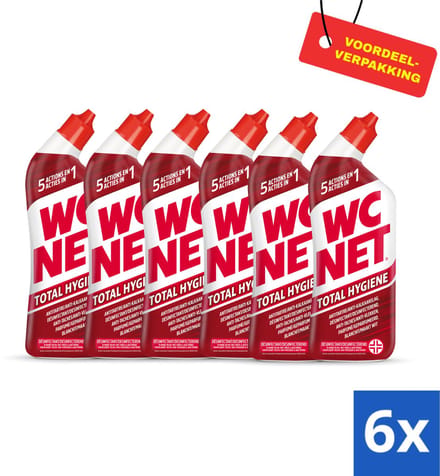 WC Net Total Hygiëne - WC Reiniger - 6 x 750 ml - Voordeelverpakking