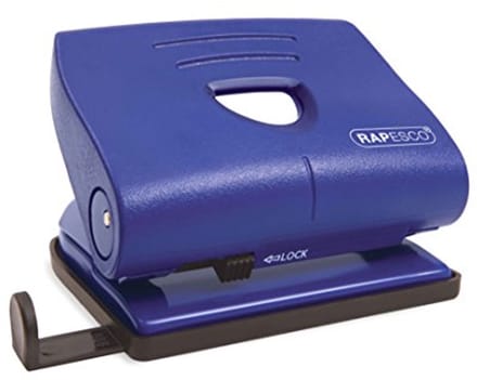 2-Holes Paper Punch with 22 Sheets Capacity - Blue