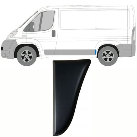 Zijlijst sierlijst voor Citroen Jumper 2006-2018 / Links