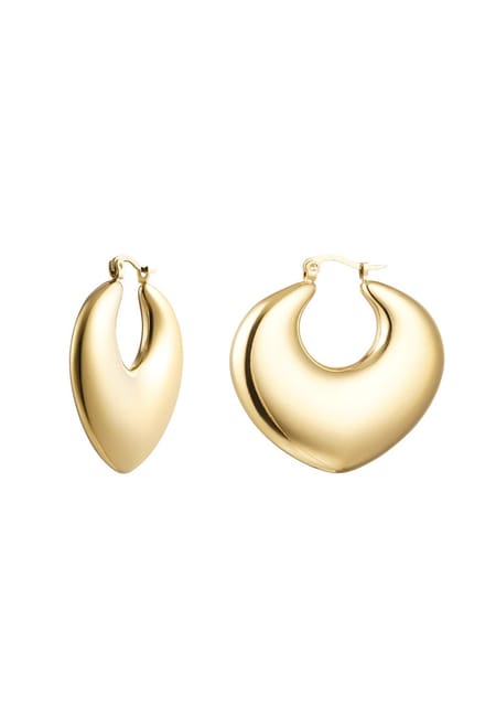 Bijoutheek Oorringen Heart Goud