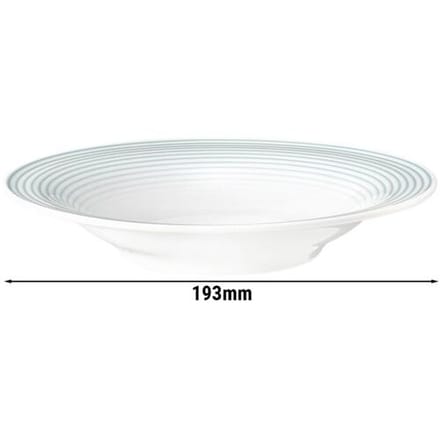 (6 stuks) SELTMANN WEIDEN Salade bord - Ø 190mm - Arctisch blauw Wit / Blauw