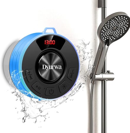 Draagbare Bluetooth Speaker - Mini Geluidsbox - Douche Muziek - IP7 Waterdicht - 10 Uur Batterij - Blauw