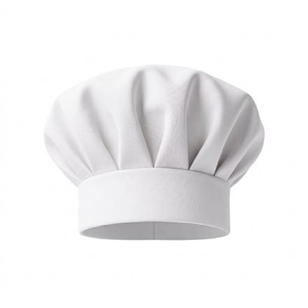 Tavas Cooker Koksmuts voor volwassenen verstelbaar met klittenband | Wit