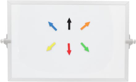 Magnetisch symbool pijl 1,2x3 cm gemengd