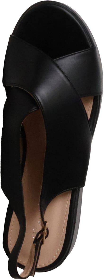 Sandalen met plateauzool en bandje van R and BE