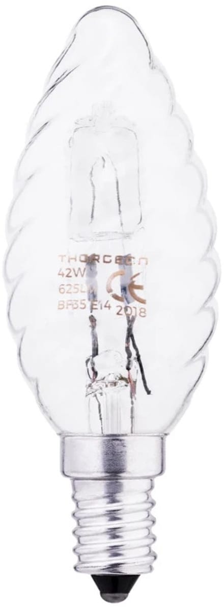 Thorgeon E14 Halogeen Kaarslamp | 42W 2700K 625LM 240V | Dimbaar