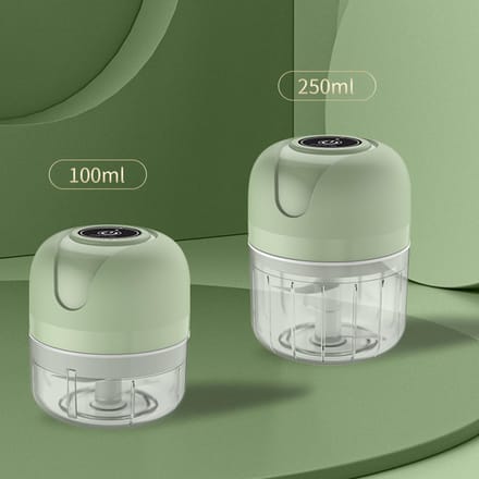Hachoir à ail électrique sans fil portable multifonctionnel détachable mini hachoir à aliments pour gingembre oignon Type 3 gray