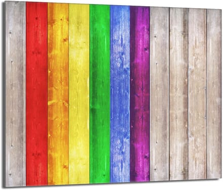 TMK ArtDeko Serie - Beschermplaat Glas - 60x52 - Kleurvol