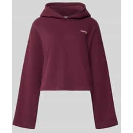 hoodie met boxy fit van puur katoen